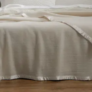 Wool blanket (King size) (cream)