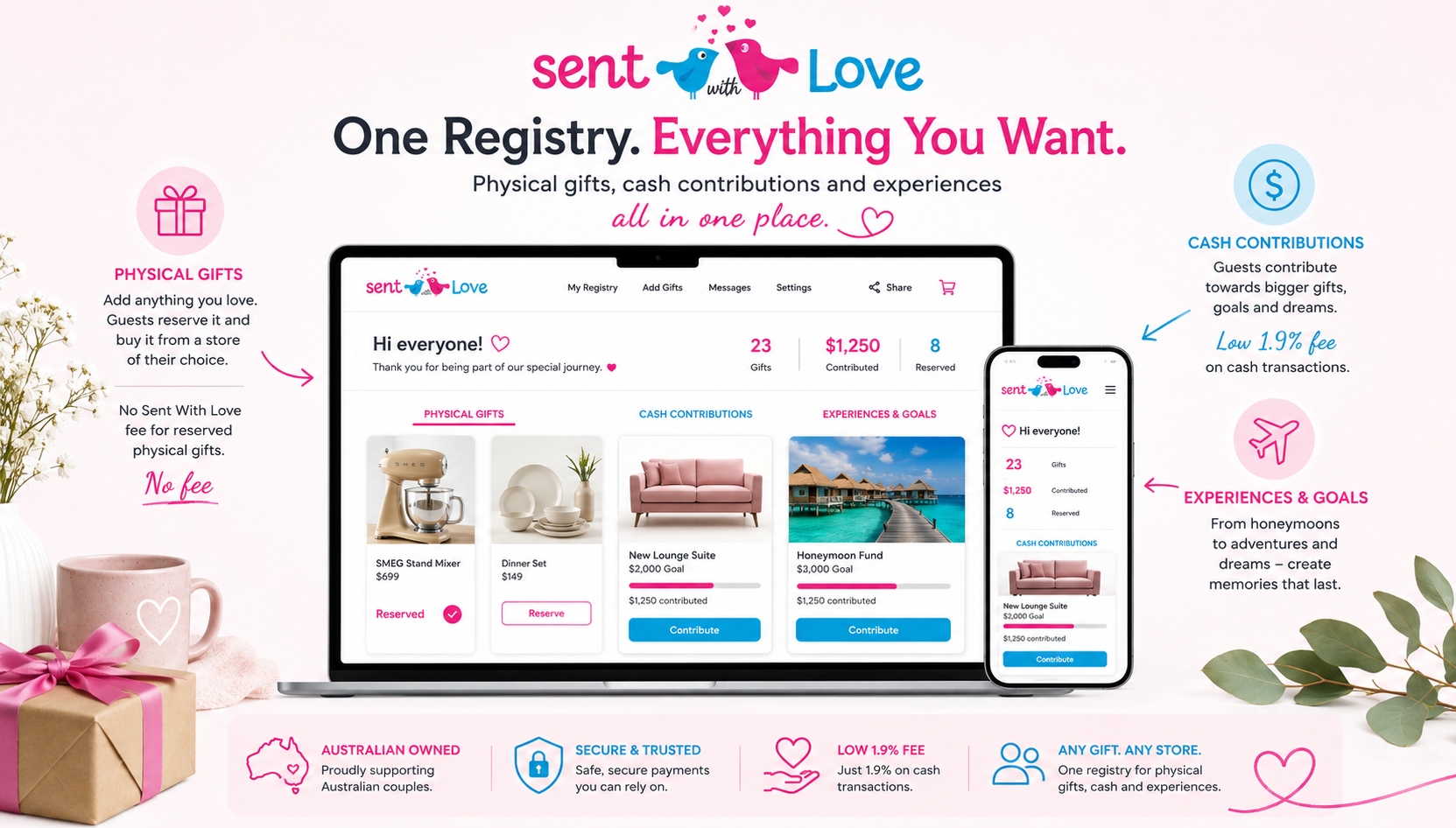 universal registry for any gift